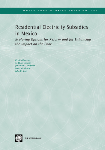 Residential Electricity Subsidies in Mexico (World Bank Working Papers)