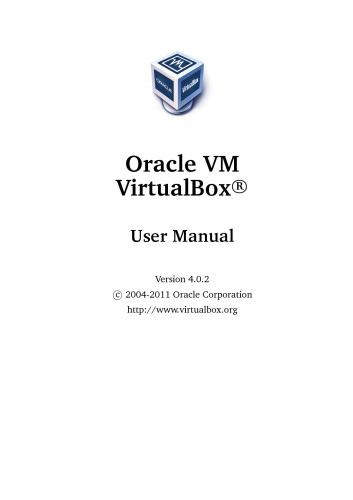 Virtual Box Documentation with Software