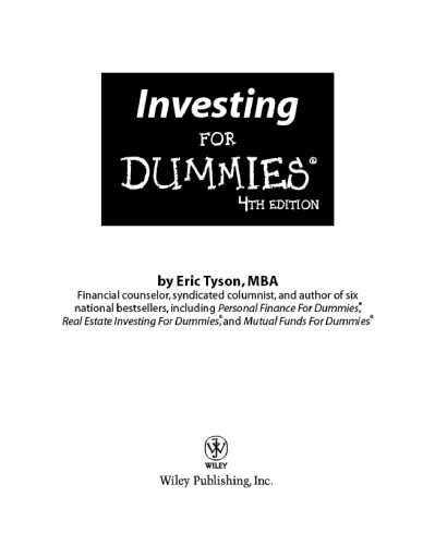 Investing For Dummies, 4th Edition