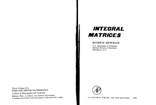 Integral matrices