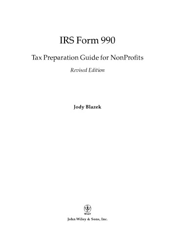 IRS Form 990: Tax Preparation Guide for Nonprofits