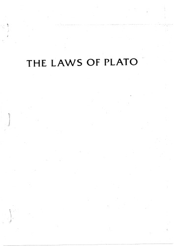 The Laws of Plato