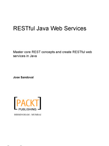 RESTful Java Web Services