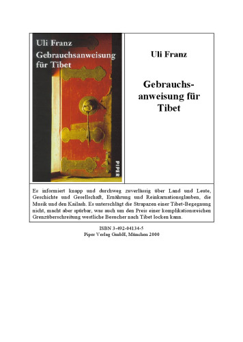 Gebrauchsanweisung fur Tibet