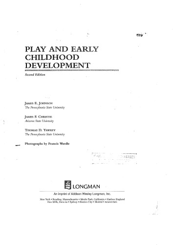 Play and Early Childhood Development (2nd Edition)