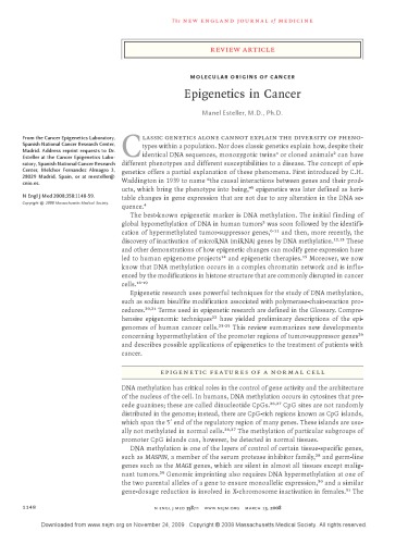 Epigenetics in Cancer