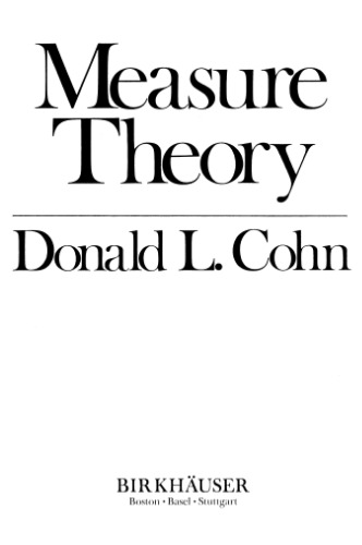 Measure Theory