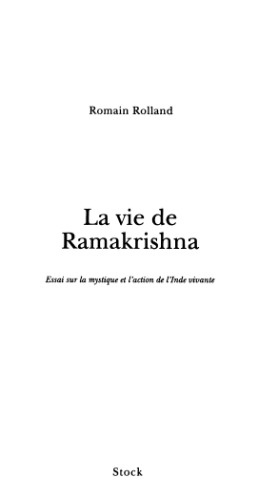 La vie de Ramakrishna