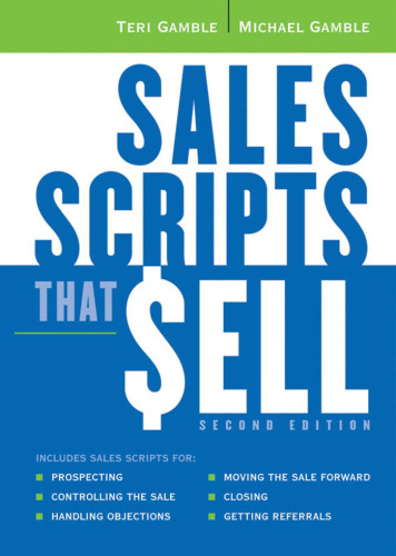 Sales Scripts That Sell