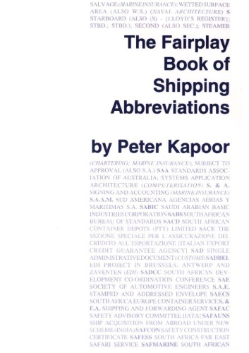 The Fairplay book of shipping abbreviations: Acronyms and abbreviations used in shipping and international trade