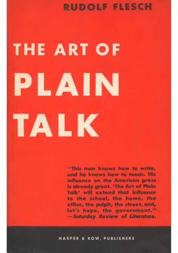 The art of plain talk,