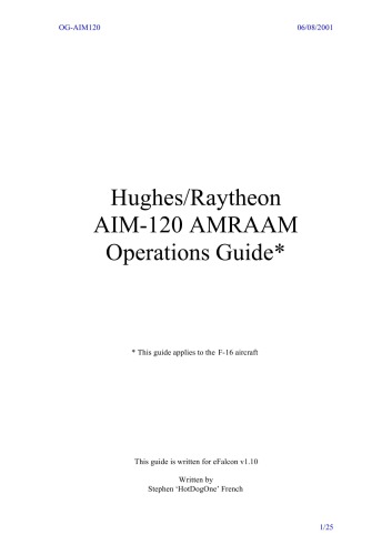 Hughes Raytheon AIM-120 AMRAAM Operations Guide