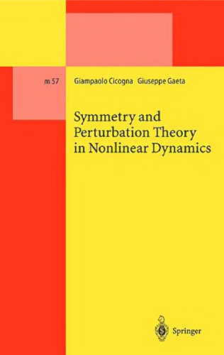 Symmetry and perturbation theory in nonlinear dynamics