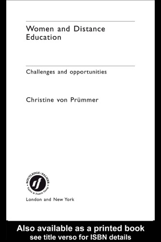 Women and Distance Education: Challenges and Opportunities (Routledge Studies in Distance Education)