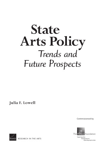 State Arts Policy: Trends and Future Prospects (2008)