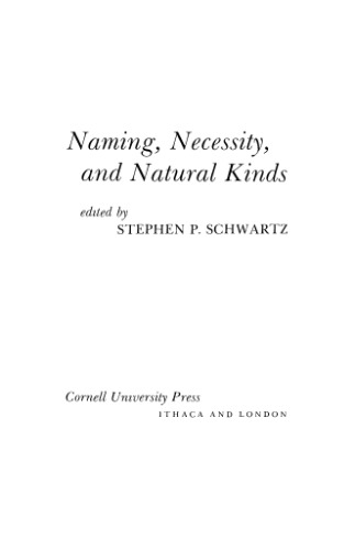 Naming, Necessity, and Natural Kinds