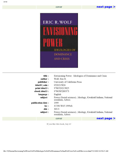 Envisioning Power: Ideologies of Dominance and Crisis