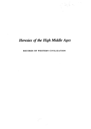 Heresies of the High Middle Ages