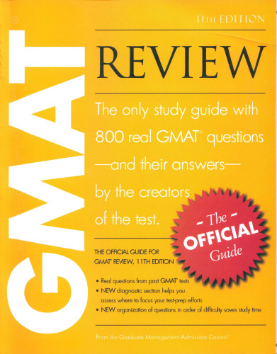 The Official Guide for GMAT Review, 11th Edition