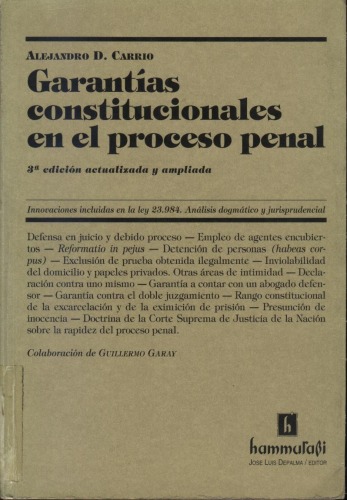 Garantias constitucionales en el proceso penal  Spanish