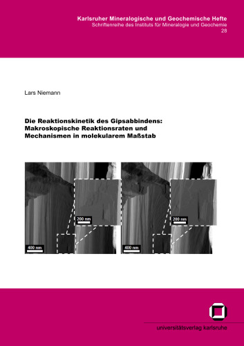 Die Reaktionskinetik des Gipsabbindens: Makroskopische Reaktionsraten und Mechanismen in molekularem Massstab  German