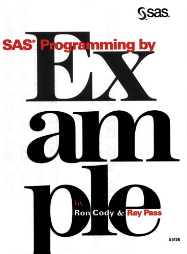 SAS Programming by Example