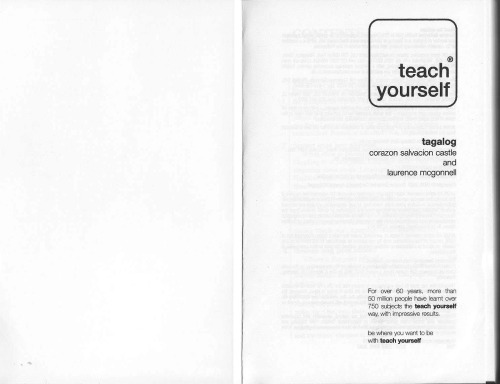 Teach Yourself Tagalog Complete Course (Book)