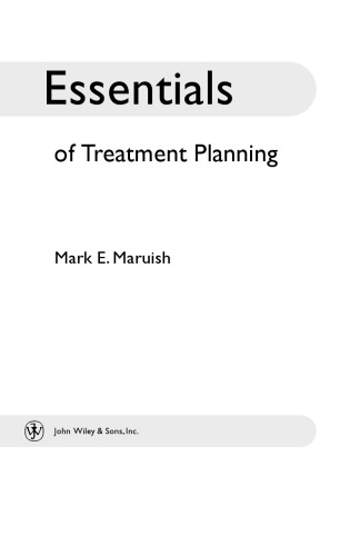 Essentials of Treatment Planning