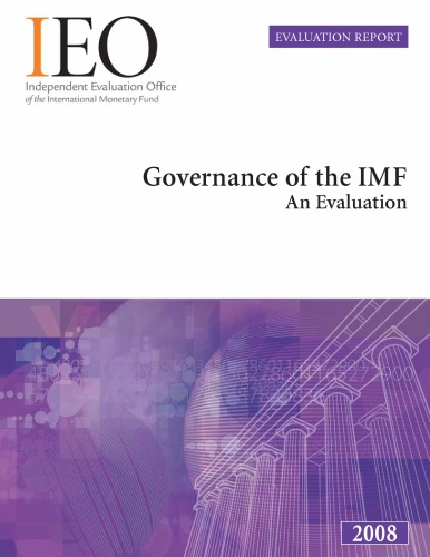 Governance of the IMF. An Evaluation