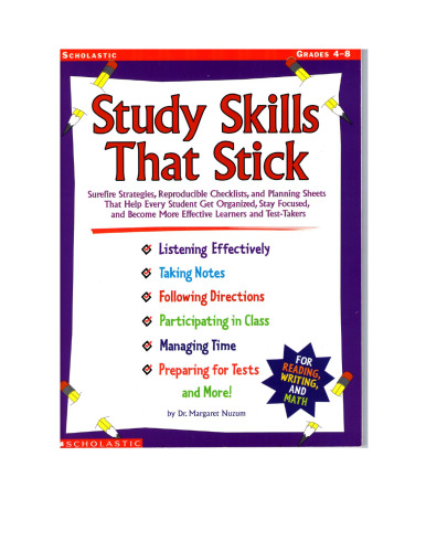 Study Skills That Stick (Grades 4-8)