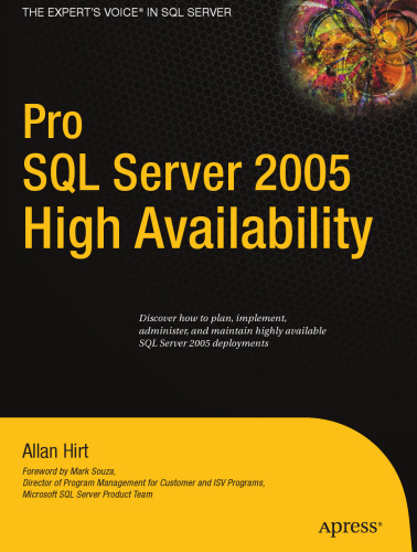 Pro SQL Server 2005 High Availability