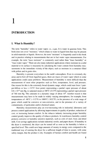 Water Vapor Measurement: Methods and Instrumentation