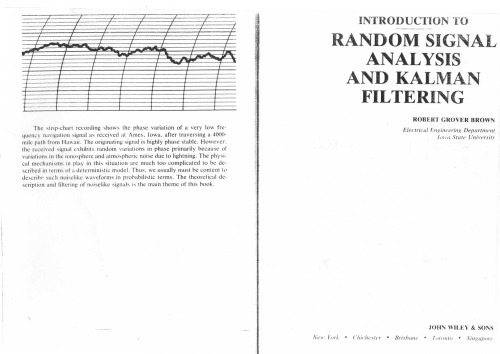 Introduction to Random Signal Analysis and Kalman Filtering