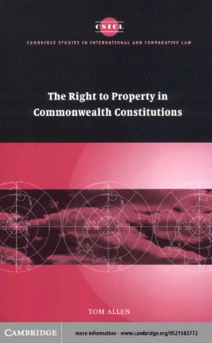 The Right to Property in Commonwealth Constitutions