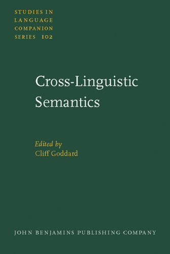 Cross-Linguistic Semantics (Studies in Language Companion Series)