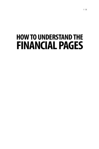 How to Understand the Financial Pages: A Guide to Money and the Jargon (Times (Kogan Page))