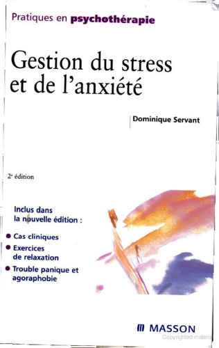 Gestion du stress et de l'anxiete