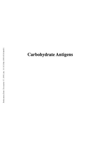 Carbohydrate Antigens