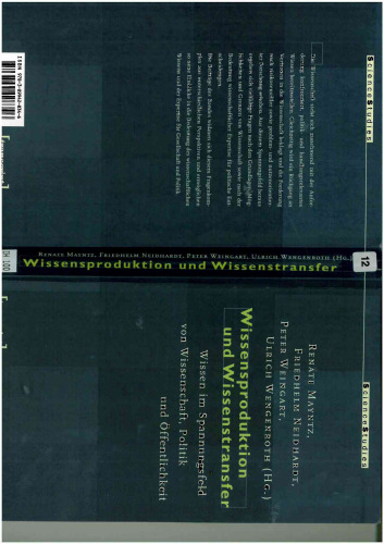 Wissensproduktion und Wissenstransfer  German