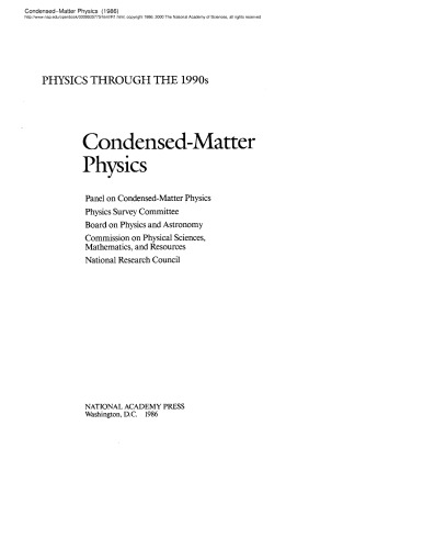 Condensed-Matter Physics