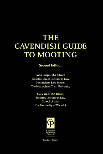 Cavendish Guide To Mooting