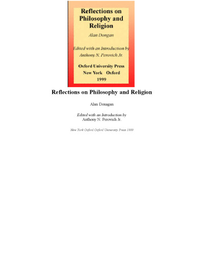 Reflections on Philosophy and Religion