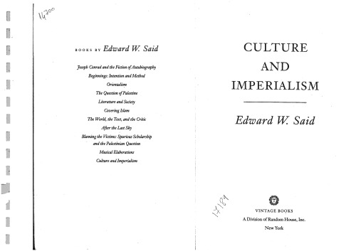 Culture and Imperialism