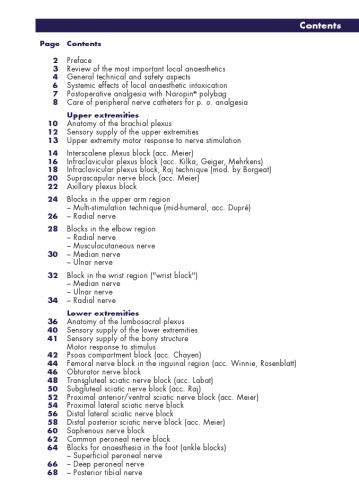 Pocket Compendium of Peripheral Nerve Blocks (Regional Anesthesia)