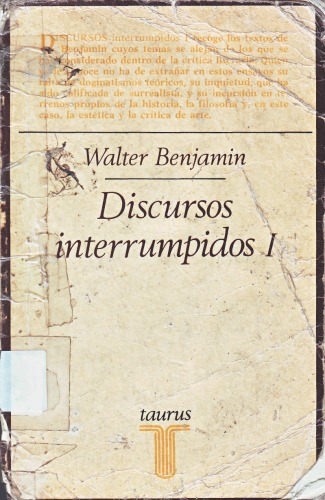 Discursos interrumpidos I : filosofía del arte y de la historia