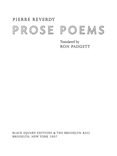 Prose Poems