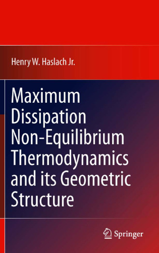 Maximum Dissipation Non-Equilibrium Thermodynamics and its Geometric Structure