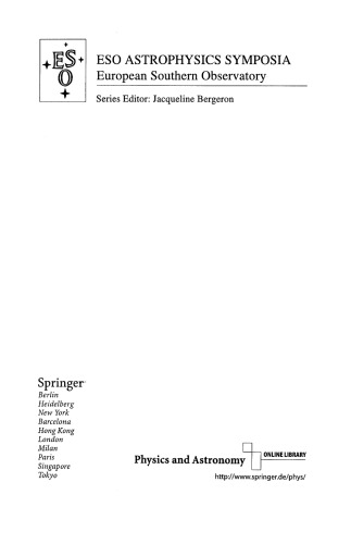 The First Stars: Proceedings of the MPA ESO Workshop Held at Garching, Germany, 4-6 August 1999 (ESO Astrophysics Symposia)