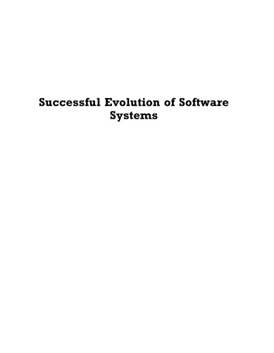 Successful Evolution of Software Systems