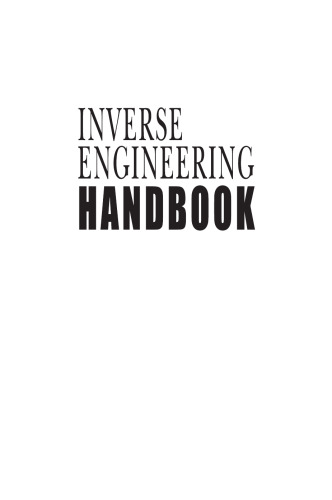 Inverse Engineering Handbook (Handbook Series for Mechanical Engineering)